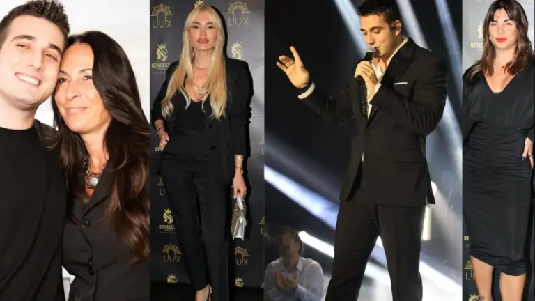 Ο Κακοσαίος με τη μαμά του και οι λαμπερές παρουσίες στο press night στο Lux Stage Athens