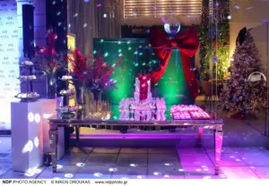 Το set up του 2 year anniversary party του Miel Beauty Bar and More