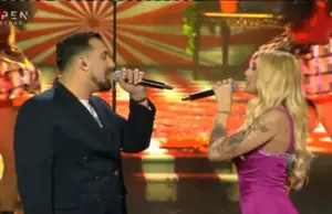 J2US: Gio Kay και Αγγελική Ηλιάδη ανέβηκαν «Πάλι Πάλι» στη σκηνή αλλά δεν… Αποκλειστικά backstage πλάνα gio