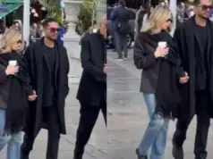 «Κανένας σεβασμός» – Κατακραυγή στην σύντροφο του Μάστορα για την εμφάνισή της με τον καφέ στο χέρι στην κηδεία της Μαρινέλλας kalifoni