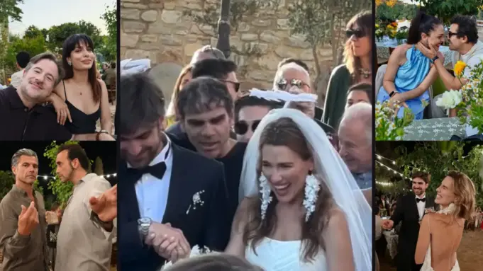 Μελία Κράιλινγκ: Η Ελληνίδα ηθοποιός του «Emily in Paris» παντρεύτηκε τον αγαπημένο της στην Σύρο gamos