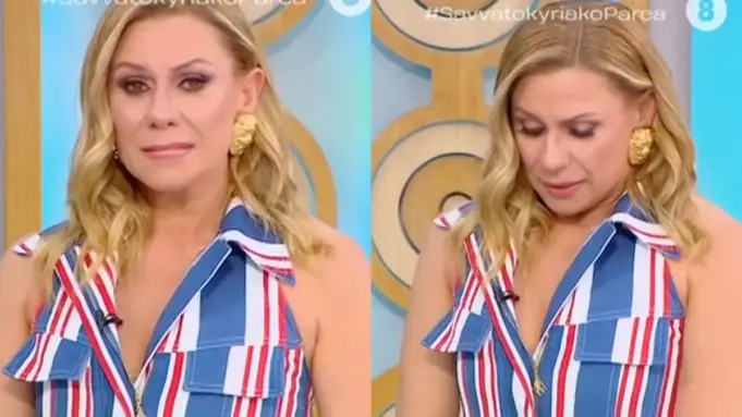 Ξέσπασε σε κλάματα η Καραβάτου – Τι συνέβη Κατερίνα Καραβάτου κλάματα εκπομπή Σαββατοκύριακο Παρέα Χαρούλα Χριστάκη Πανελλαδικές