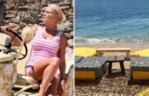 Την κάλεσαν στην Πάρο και πήγε στην… Αντίπαρο η Φαίη Σκορδά Φαίη Σκορδά Αλέξανδρος Αθανασιάδης Αντίπαρος διακοπές παραλία beach bar Κυκλάδες