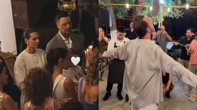 Πέτρος Κουσουλός: Βάφτισε τον γιο του και τραγούδησε ο Μουζουράκης! Δείτε φωτογραφίες kousoulosss