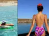 Λιάγκας και Αντωνά στο κρυφό νησί των Κυκλάδων Η Μαρία Αντωνά και ο Γιώργος Λιάγκας σε στιγμιότυπα από την απόδρασή τους στη Ρήνεια.