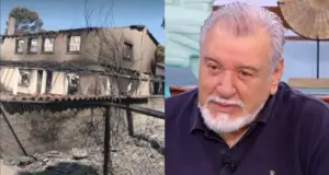 Τάσος Χαλκιάς: Κάηκε το εξοχικό του στο Πόρτο Γερμενό xalkias