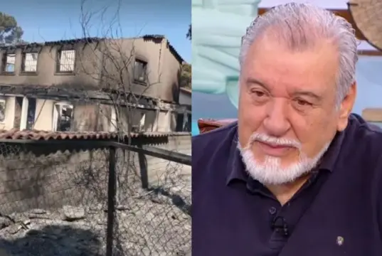 Τάσος Χαλκιάς: Κάηκε το εξοχικό του στο Πόρτο Γερμενό xalkias