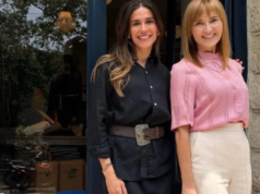 Η Μάρα Ζαχαρέα στο κατάστημα Ralph Lauren στην Κηφισιά mara